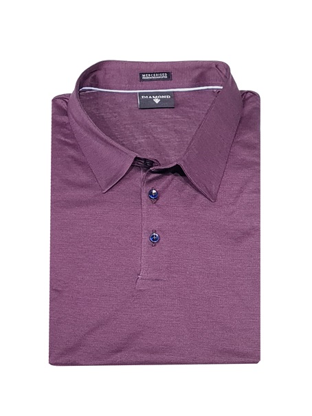 Diamond Polo Majica - Pique Purple Soft