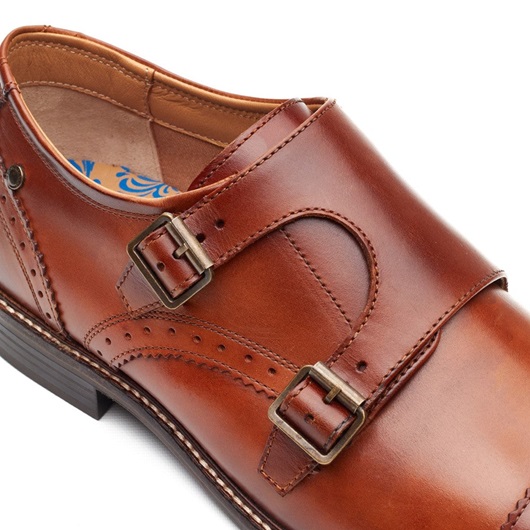 Henley Double Monk Washed Tan - Base London