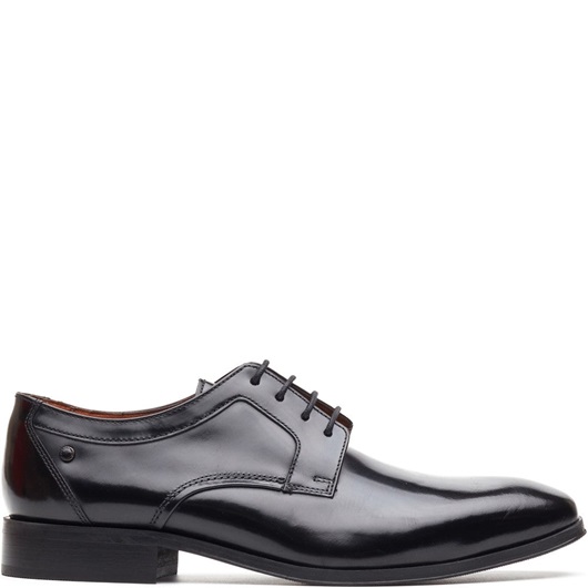 Dome Lace Up Black Hi Shine - Base London