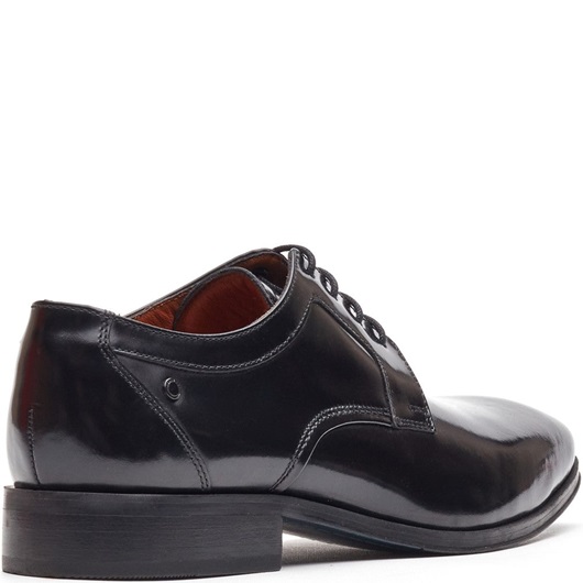 Dome Lace Up Black Hi Shine - Base London