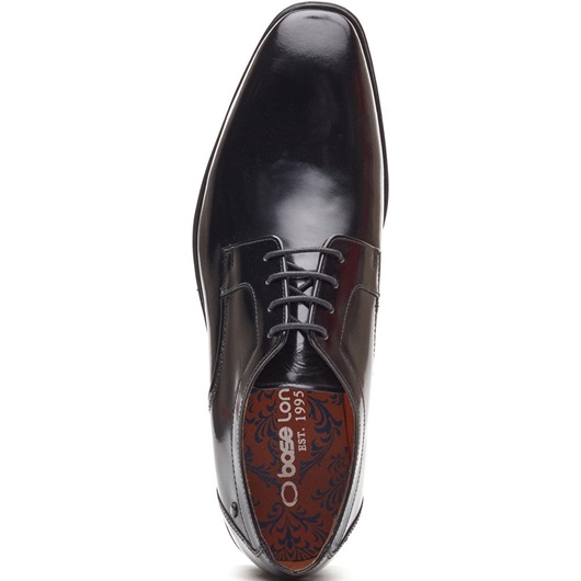 Dome Lace Up Black Hi Shine - Base London