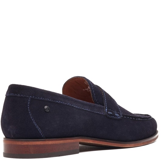 Slate Penny Loafer	Navy - Base London