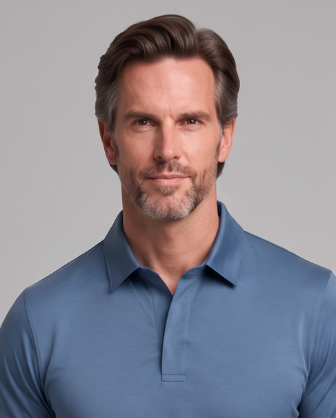 Diamond Polo Majica - Dusty Blue 