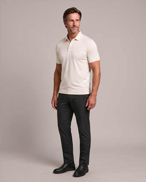 Diamond Polo Majica - Off White